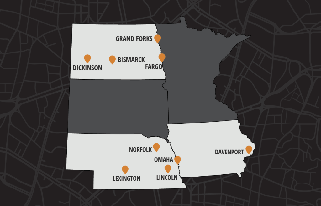 RDO Truck Centers Locations Map
