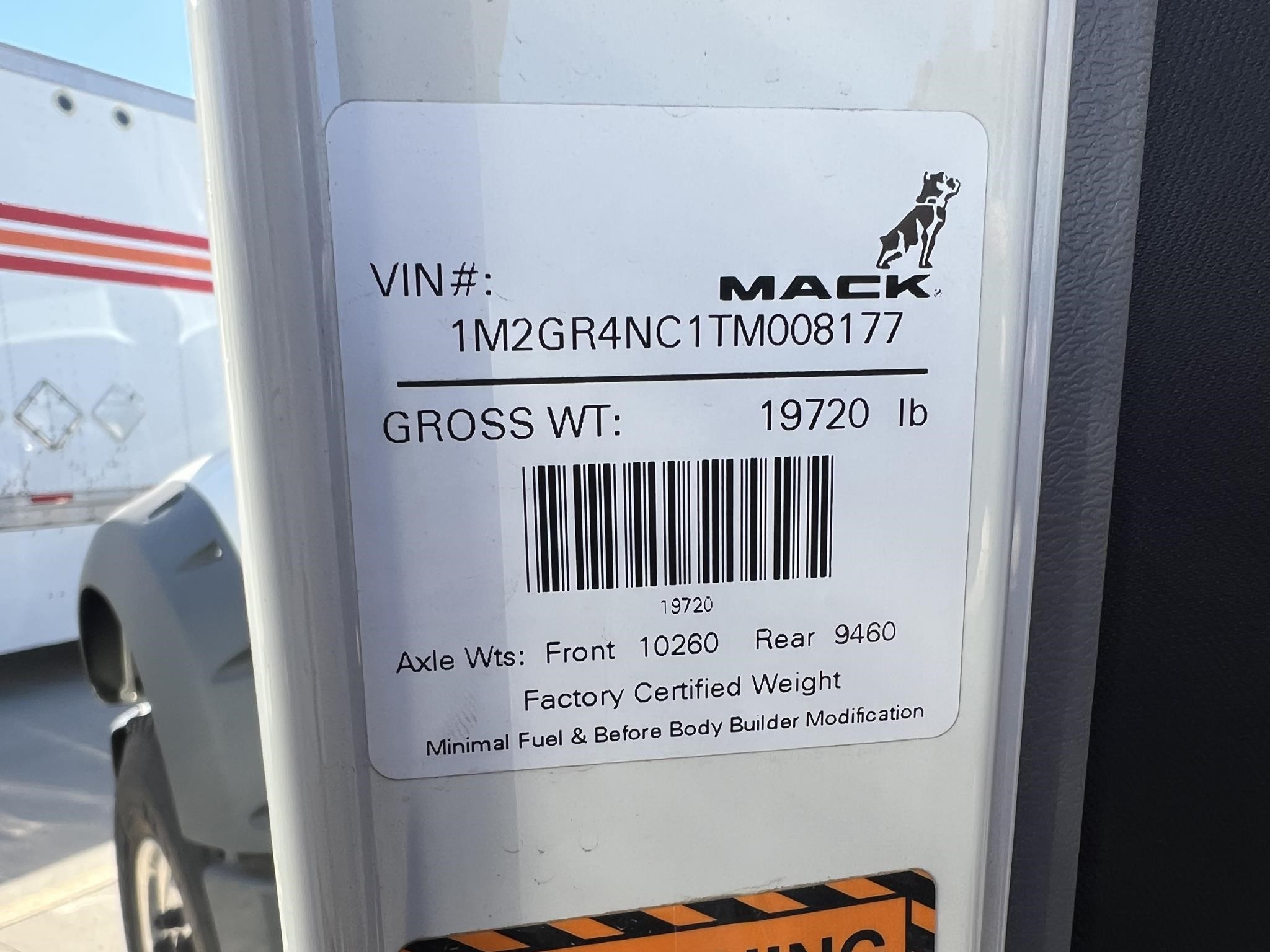 2026 MACK GRANITE 84FR 10015743261 2026 MACK GRANITE 84FR 10015743261