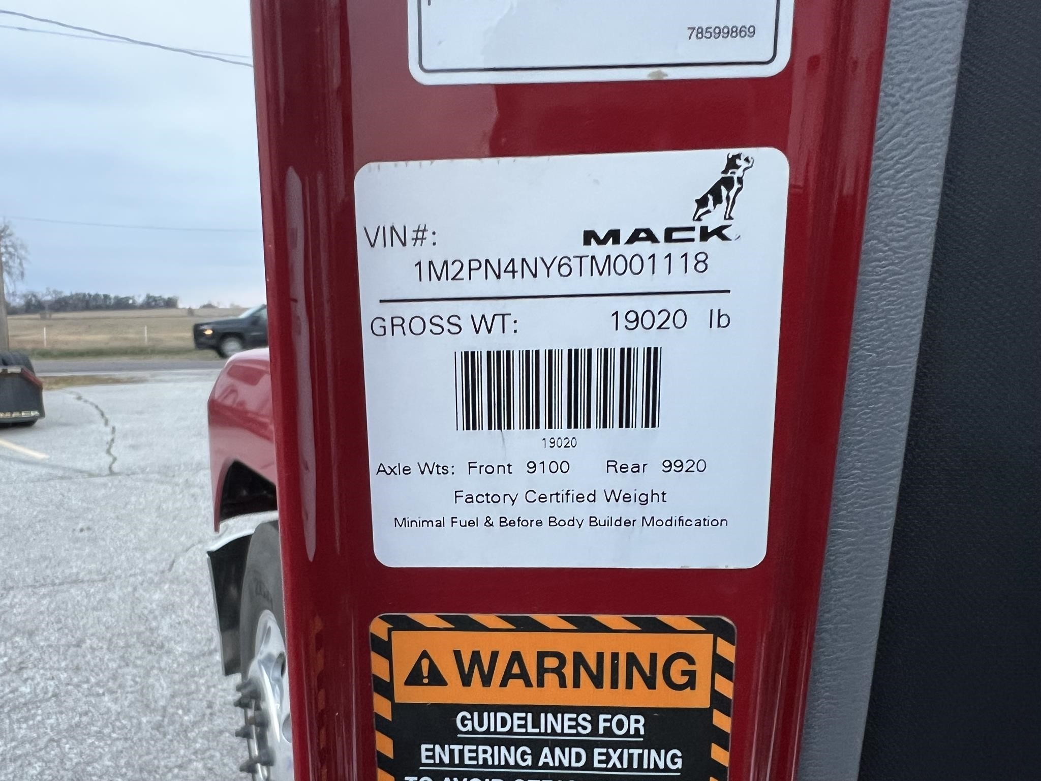 2026 MACK PINNACLE 64R 10021161596 2026 MACK PINNACLE 64R 10021161596