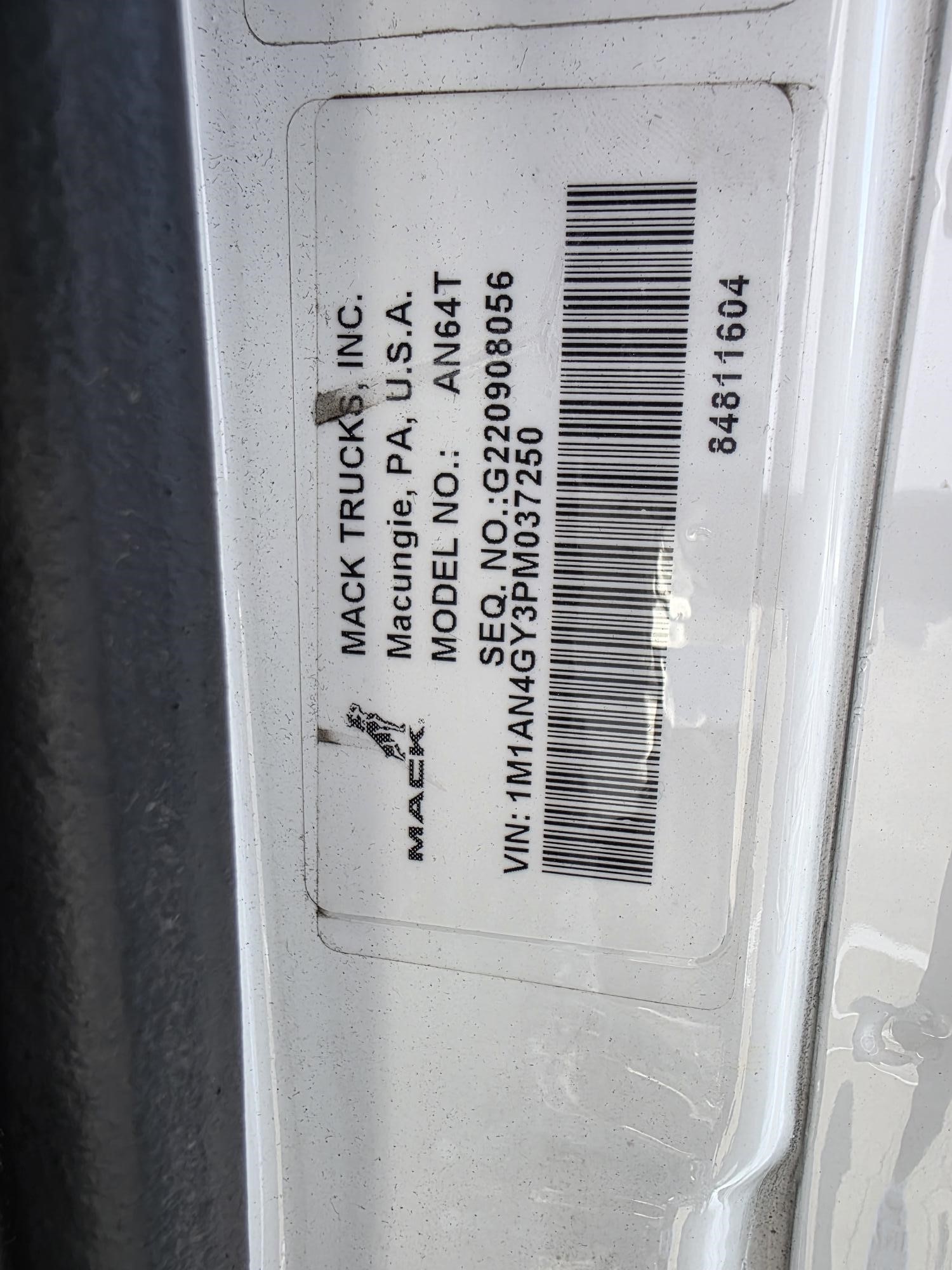 2023 MACK ANTHEM 64T 10024542418 2023 MACK ANTHEM 64T 10024542418