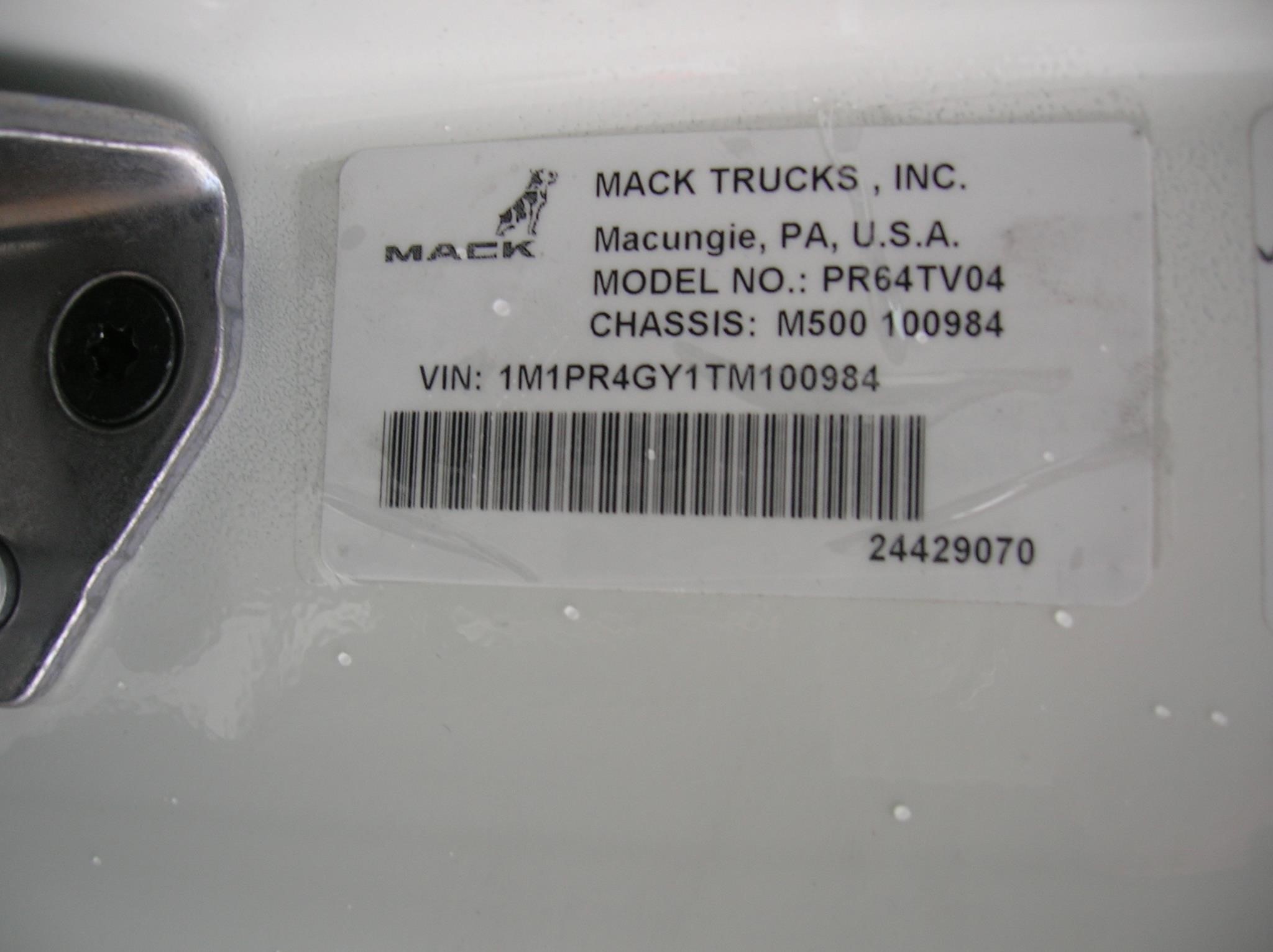 2026 MACK PIONEER 64T 10016578700 2026 MACK PIONEER 64T 10016578700